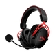 HyperX Cloud Alpha Wireless gaming slušalice, bežične, crna/crno-crvena, mikrofon