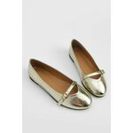 Marjin Women's Banded Flat Flats Tariq Gold smeđa
