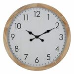 Zidni sat Bijela Drvo 60 x 60 x 6,5 cm