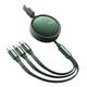 Kabel USB Mcdodo CA-7252 3u1 na uvlačenje 1,2m zeleni