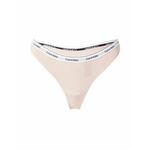 Calvin Klein Underwear Tanga gaćice svijetlosiva / pastelno roza / crna / bijela