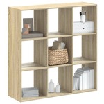 vidaXL Regal za knjige boja hrasta 102x32x102 cm od konstruiranog drva