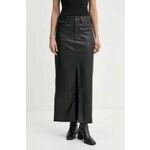 Suknja Levi's boja: crna, maxi, ravna, A9309