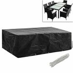 vidaXL Navlaka za vrtni namještaj s 8 ušica 300 x 140 x 90 cm