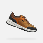 Orange men's sneakers Geox Sterratrail + Grip - Men Other
