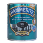 Boja za metal HAMMERITE SATIN - POLUMAT CRNI 0,75L