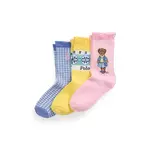 Dječje čarape Polo Ralph Lauren 3-pack boja: žuta, 447969099001