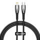 USB-C kabel za Lightning Baseus Glimmer Series, 20W, 1m (crni)