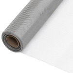 vidaXL Mrežasti zaslon od nehrđajućeg čelika 112 x 2000 cm srebrni