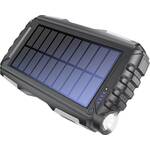 Denver PSO-20010 MK2 solarni Powerbank 20000 mAh antracitna boja džepna svjetiljka, prikaz statusa