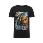 Black Tupac Retro T-Shirt crna