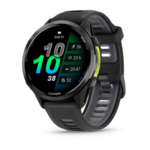 Garmin Forerunner 970, Carbon Gray DLC Titanium, Black