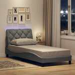 Okvir kreveta s LED-om bez madraca 90x190 cm od tkanine