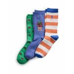 Polo Ralph Lauren Čarape tamno plava / zelena / koraljna / bijela
