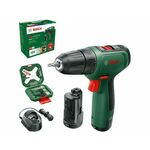 Bosch Easydrill 1200 dvostupanjska akumulatorska bušilica-odvijač, 2x1,5 Ah +GAL 1210 CV+ 34-dijelni pribor