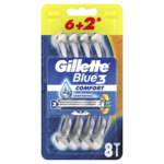 Gillette muške britvice Blue3, 8 komada 