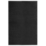 vidaXL Otirač perivi crni 120 x 180 cm