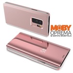 Samsung Galaxy A50 roza clear view standing cover preklopna torbica