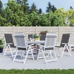 vidaXL Jastuci za vrtne stolice 6 kom antracit 120x50x3 cm od tkanine