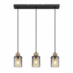 Visilica GLOBO 3x E27 15W 230V 55x10x120cm REID CRNA