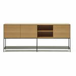 Niska komoda u dekoru hrasta u prirodnoj boji 195x80 cm Vedrana – Kave Home