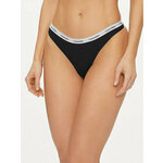 Calvin Klein Underwear Tanga gaćice crna / bijela