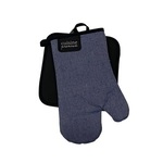 Set za kuhinju neopren, 2/1, rukavica/podmetač, 18x30/20x20cm, plava