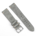 BStrap Suede Leather remen za Samsung Galaxy Watch Active 2 40/44mm, gray (SSG020C01)