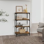 vidaXL Ormarić za knjige boja hrasta 60x33x100 cm drvo i čelik