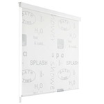 vidaXL Rolo zastor za tuš 120 x 240 cm s raznim natpisima