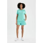 DEFACTO Fit Oversize Wide Cut Short Leg Shorts tirkiz