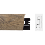Lajsna za laminat ARBITON PVC Indo duljina 2,5m - visina 70mm - 11 holm oak