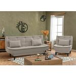 Garnitura s kaučem, Santo-S-1070 - Cream