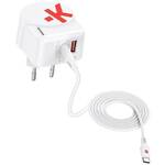 Skross Euro USB Charger AC65PD + USB-C cable USB punjač 65 W unutrašnje područje, utičnica Izlazna struja maks. 4.05 A Broj izlaza: 2 x USB 3.2 gen. 1 utičnica A (USB 3.0), USB 3.2 gen. 1 utičnica ...