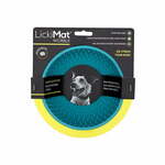 Dog Feeder Lickimat Wobble Turquoise Rubber