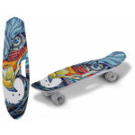 Skateboard s drškom i svjetlećim RGB LED kotačima