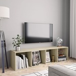 vidaXL Ormarić za knjige/TV boja hrasta sonome 143 x 30 x 36 cm