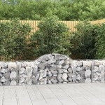 vidaXL Lučne gabionske košare 30 kom 200x50x60/80 cm pocinčano željezo