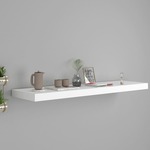 vidaXL Plutajuća zidna polica bijela 90 x 23,5 x 3,8 cm MDF