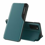 Side Clear View Standing Cover za Samsung Galaxy A50 Zeleni