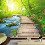 Samoljepljiva foto tapeta - Green forest 441x315