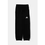 Dječji donji dio trenirke adidas boja: crna, bez uzorka, JC9765