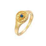 ELLI Prsten 'Evil Eye' plava / zlatna