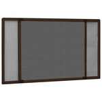 vidaXL Proširivi zaslon protiv insekata smeđi (75 - 143) x 50 cm
