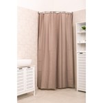 Tendance zavjesa za kadu + 12 PP kukica 180x200 cm poliester, sivo smeđa