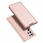 Dux Ducis Skin Pro Book torbica za Samsung Galaxy S22 Ultra: roza