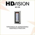 SAFIRE TIPKOVNICA ZA JEDNOSTAVNU KONTROLU PRISTUPA SF-AC103
