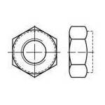 TOOLCRAFT TO-5374770 šesterokutne matice M8 ISO 7042 nehrđajući čelik a4 500 St.