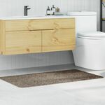 vidaXL Smeđa Poliester 70 x 120 cm Nekližeća Prostirka za kupaonicu