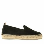Manebi Espadrile Suede Flat Espadrilles Crna